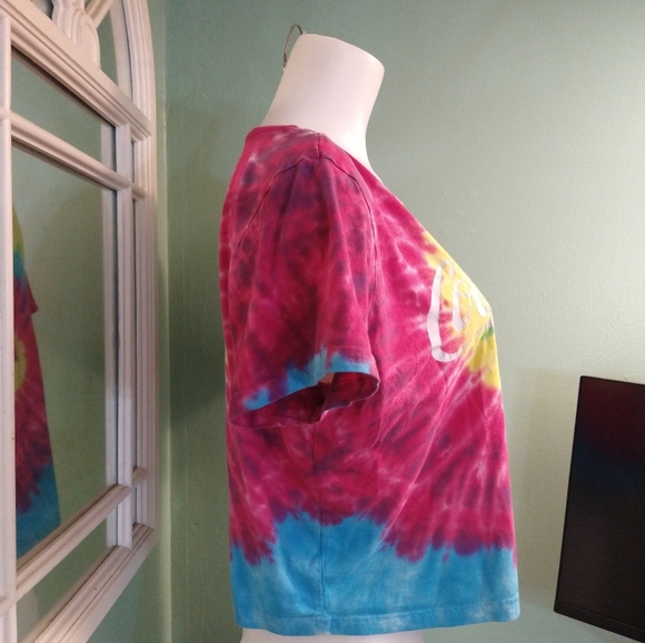 Size L Coca-Cola tie-dye short sleeve crop top - Picture 4 of 12